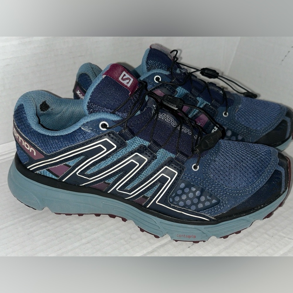 Salomon X Mission 3 Women’s Size 7 (408004) Sensi Fit Hiking Trail Shoes Blue